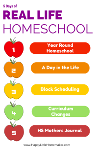 5 Days of Real Life Homeschool at Happy Little Homemaker