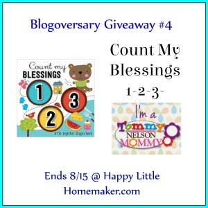 Count My Blessings giveaway - Ends 8-15-15