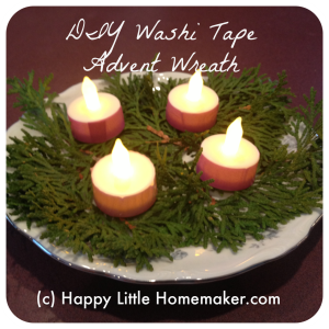 diy washi tape wreath kid-friendly