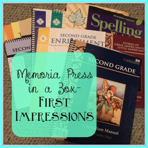 memoria press boxed curriculum impressions - second and kindergarten