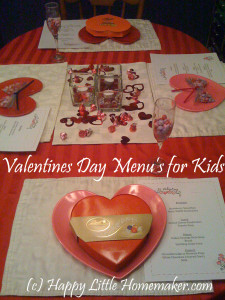 valentines menus kids copy